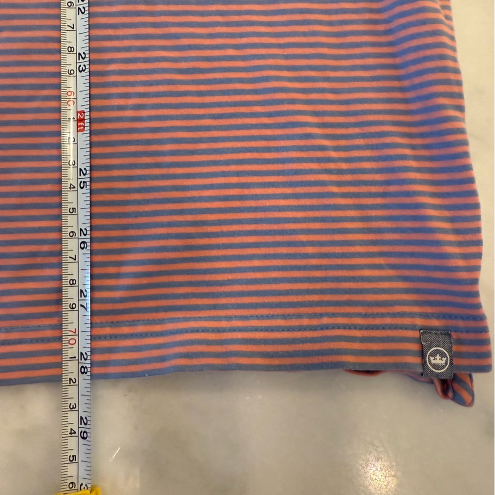 Peter Millar Polo Golf Shirt Men's Large Short Sleeve Stripe - Picture 7 of 7